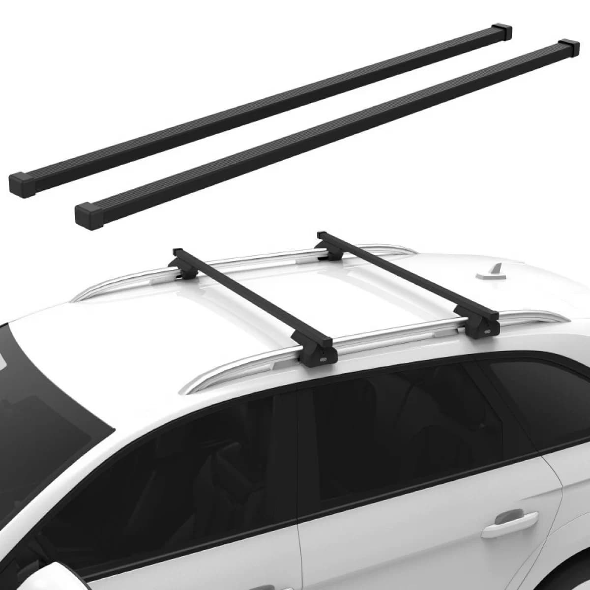 Roof Bars Steel CRUZ 921-803 Lane 120cm Black 2 Pieces