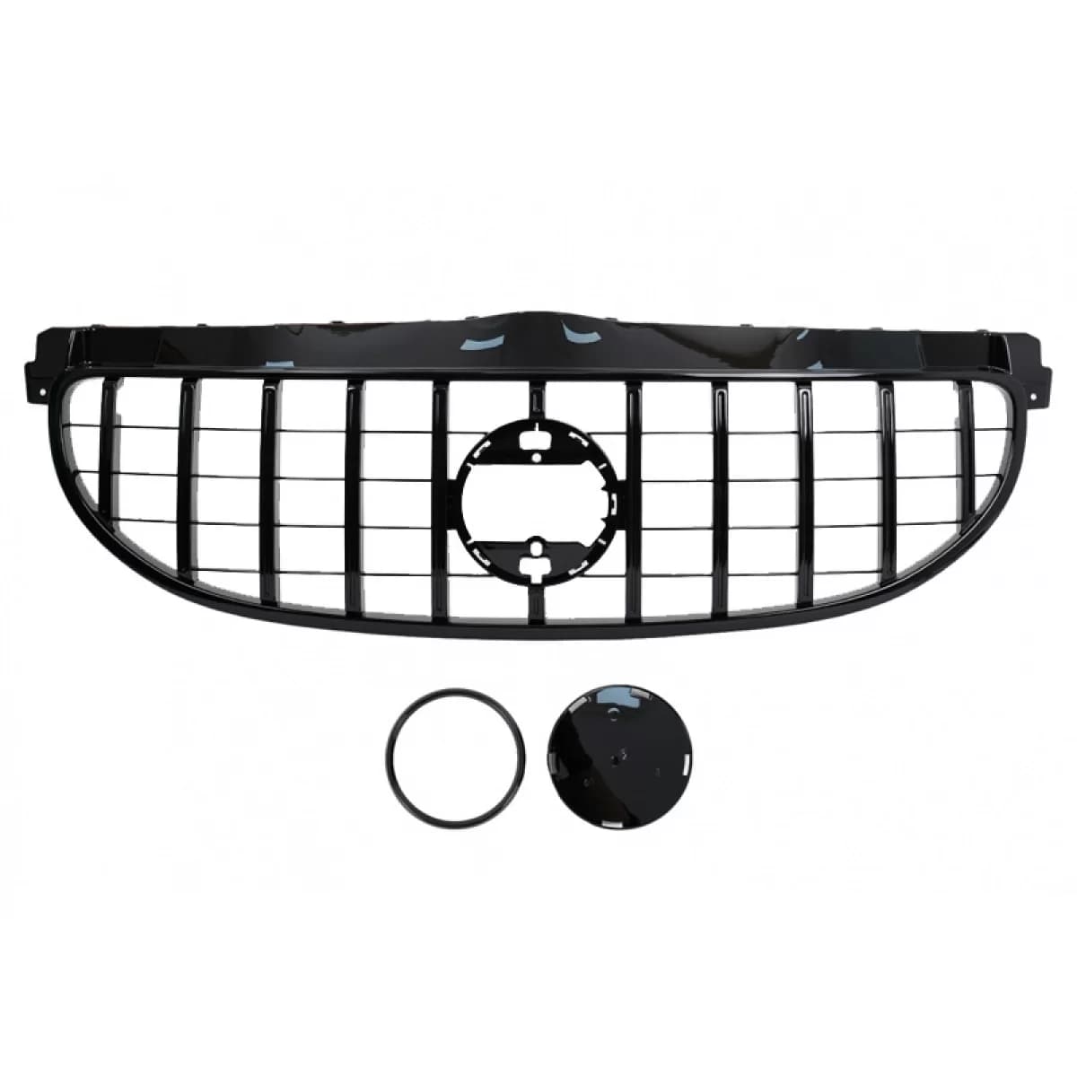 Front Grille suitable for Smart ForFour W453 (2014-2019) GT A Design Panamericana Look Glossy Black 1 Pc