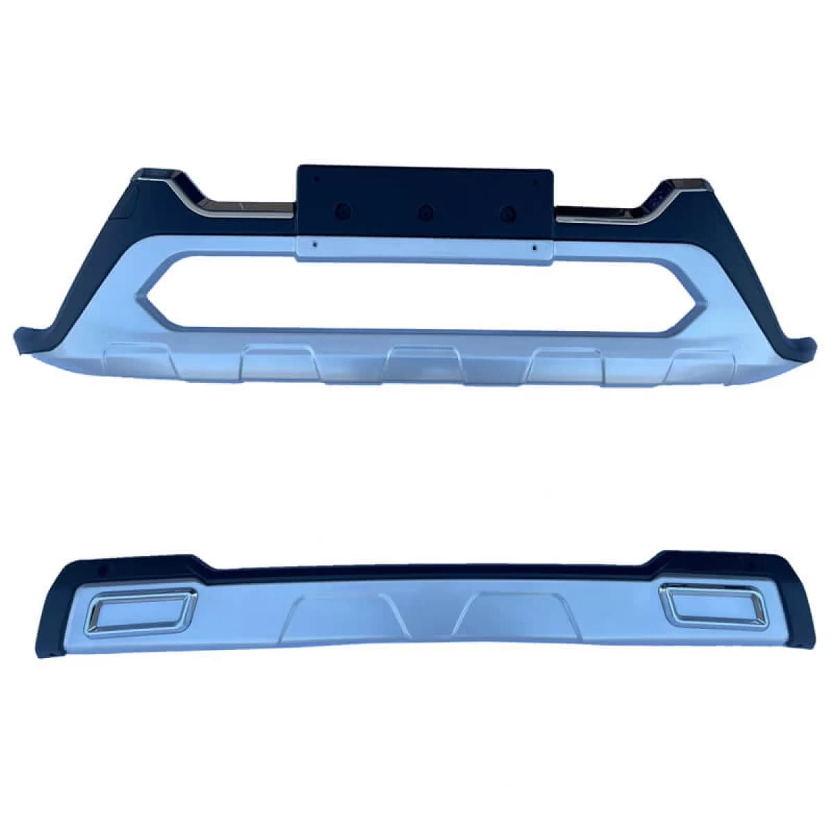 Skid Plates Bumper Body kit suitable for Front and Rear Bumper suitable for Fiat Fiorino 2016-2020 2 Pieces