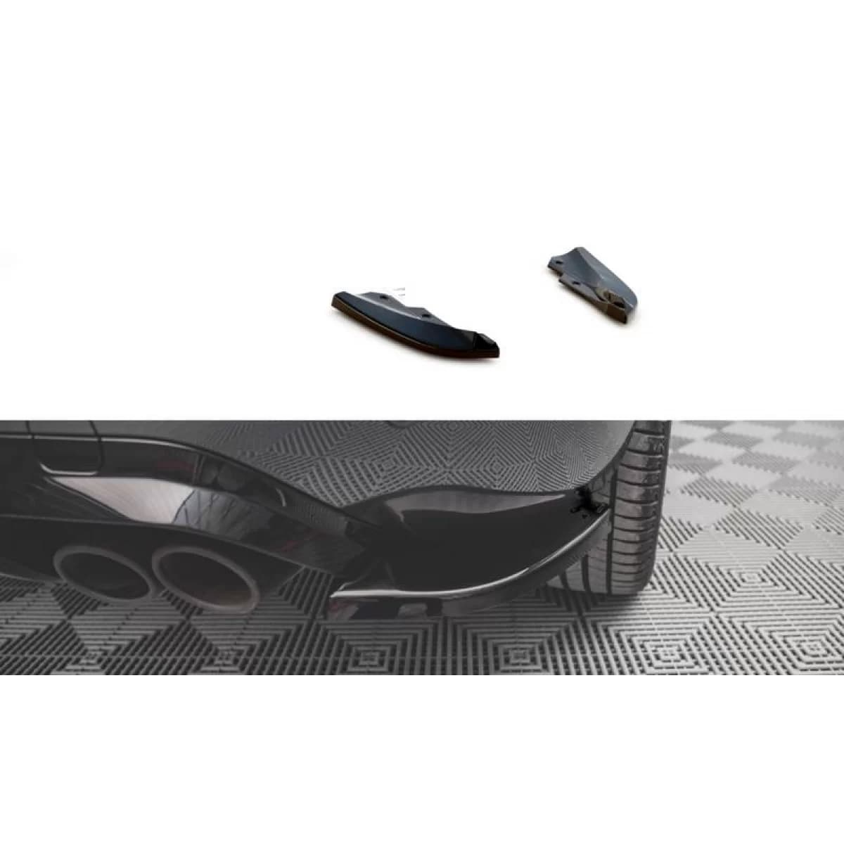 Rear Bumper Side Splitters suitable for Cupra Formentor 2020+ Gloss Black 2 pcs