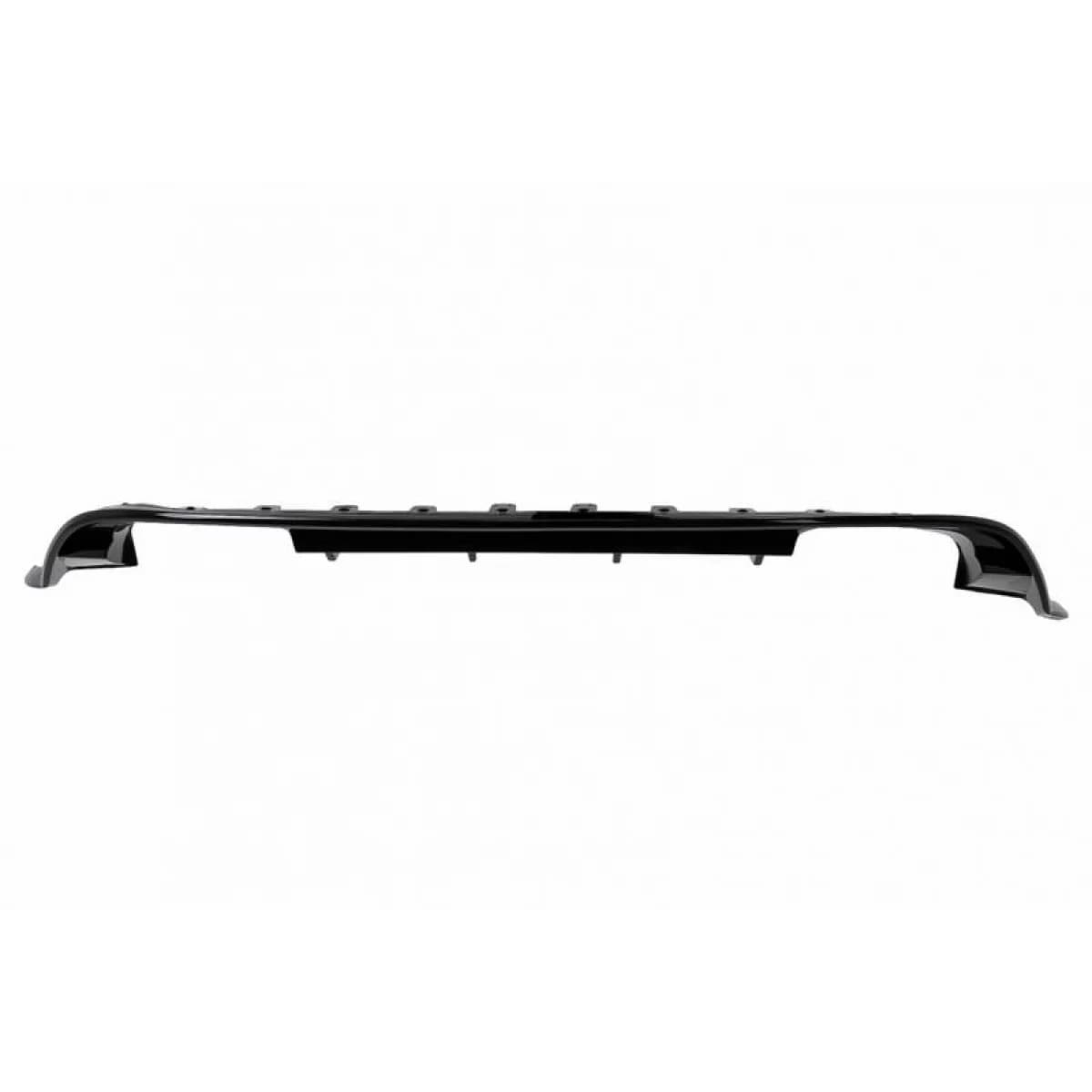Rear Bumper Diffuser suitable for VW Golf VII (7.5) 17-20 Facelift R-Look Glossy Black