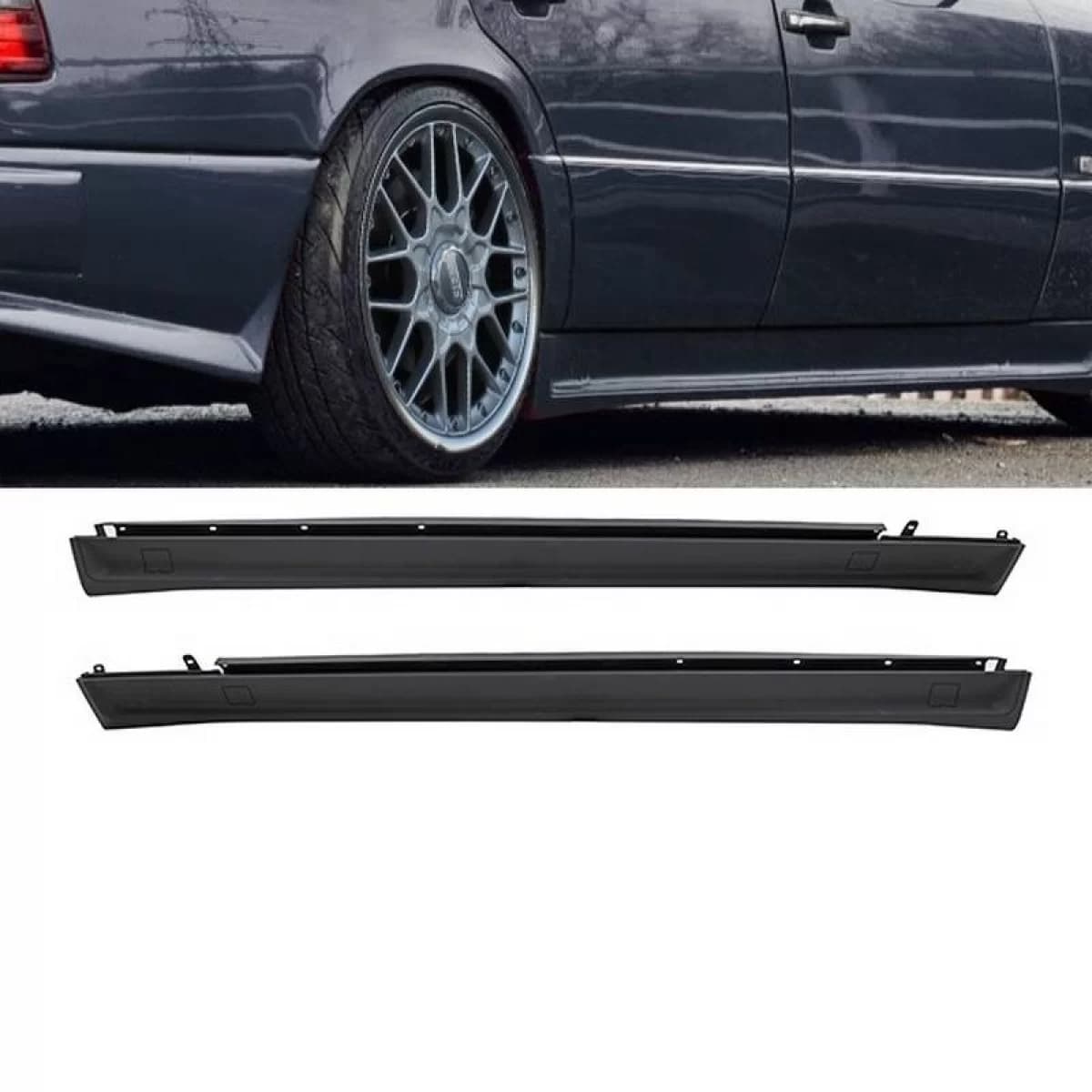 Side Skirts suitable for Mercedes-Benz E-Class W124 85-95 A Design Look (Euro)