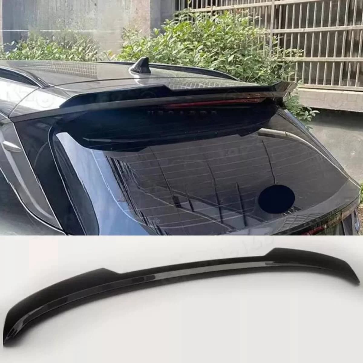 Roof Spoiler suitable for Hyundai Tucson 4 2020+ Piano Black From Abs Plastic