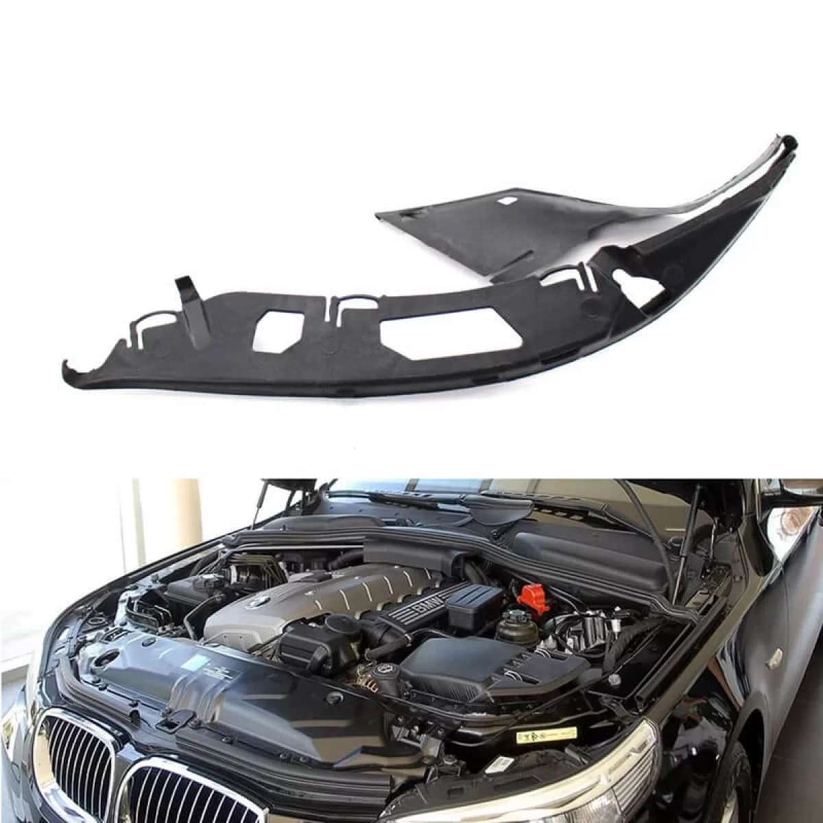 Headlight Headlamp Left Gasket Seal Set Suitable for BMW 5 Series E60 Facelift 07-10 Sedan / Touring 1 Pc