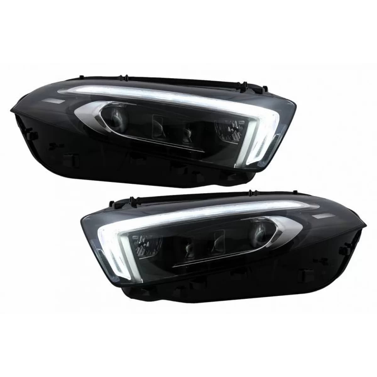 Headlights Set Suitable for Mercedes-Benz A-Class W177 / V177 2018-2022 Halogen Upgrade To Full Led DRL With Motor Carner