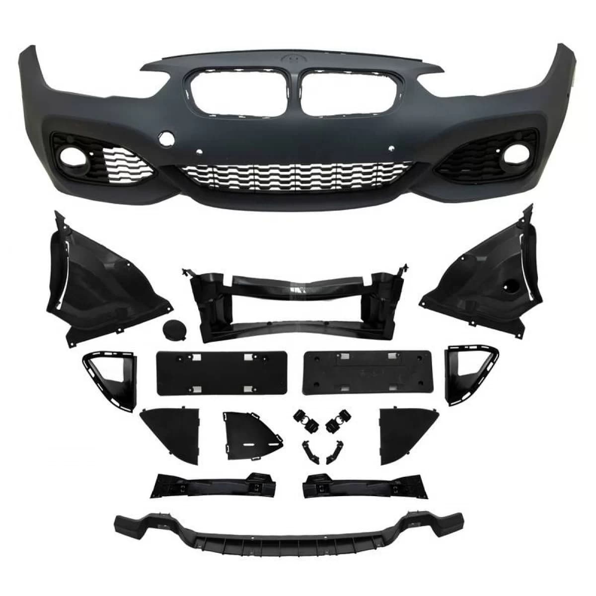 Front Bumper suitable for BMW 1 F20 LCI / F21 LCI Facelift 15-19 M-Tech Look