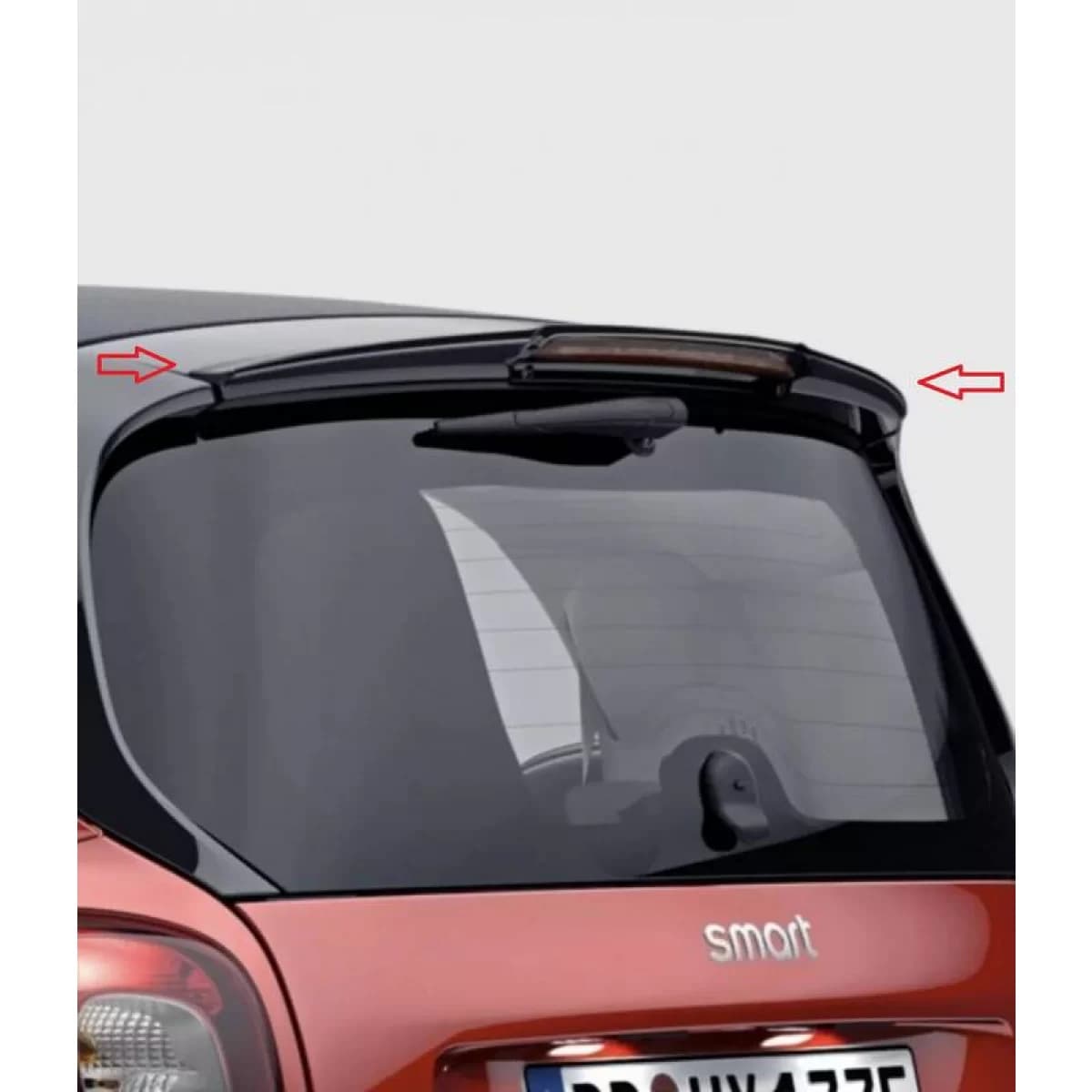 Roof Spoiler suitable for Smart Fortwo 453 2014+ Brabus Style from ABS Plastic