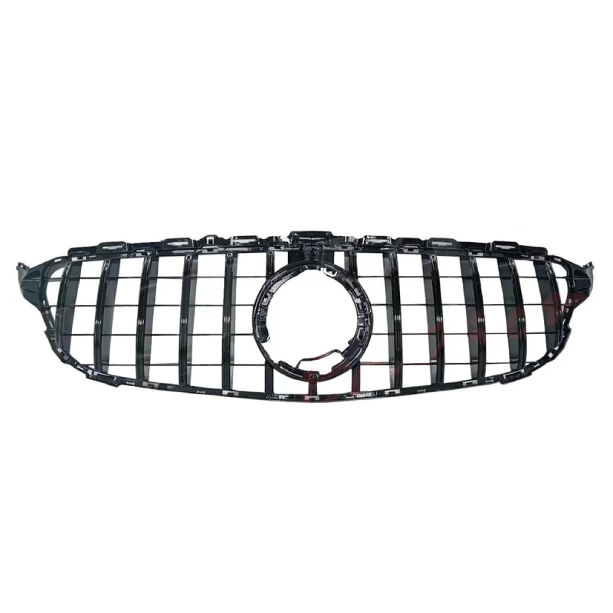 Front Grille suitable for Mercedes-Benz C-Class W205 Facelift 18-21 GT A Design Panamericana Look Black 1 Pc