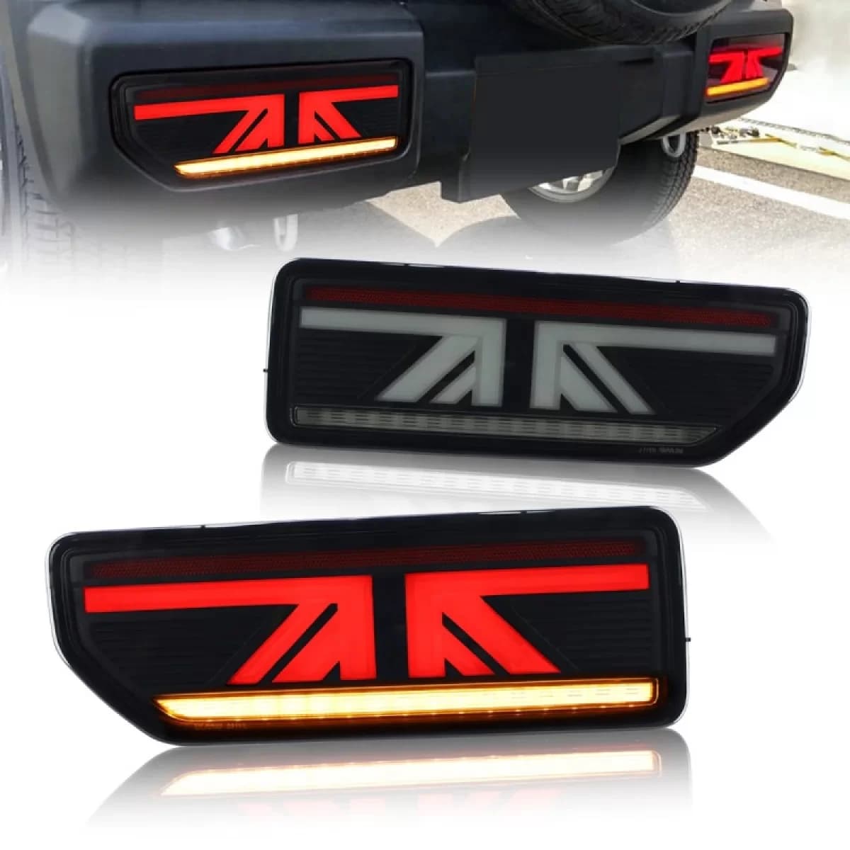Taillights Set suitable for Suzuki Jimny IV 18- LED Bar Dynamic Smoke VLand