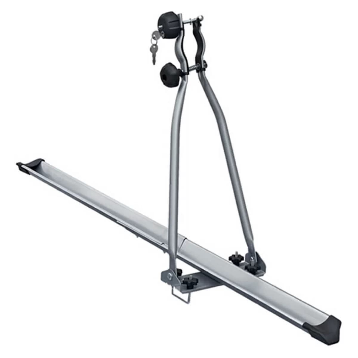 Roof Bicycle Carrier Menabo Huggy Lock Steel Grey suitable for 1 Bicycle