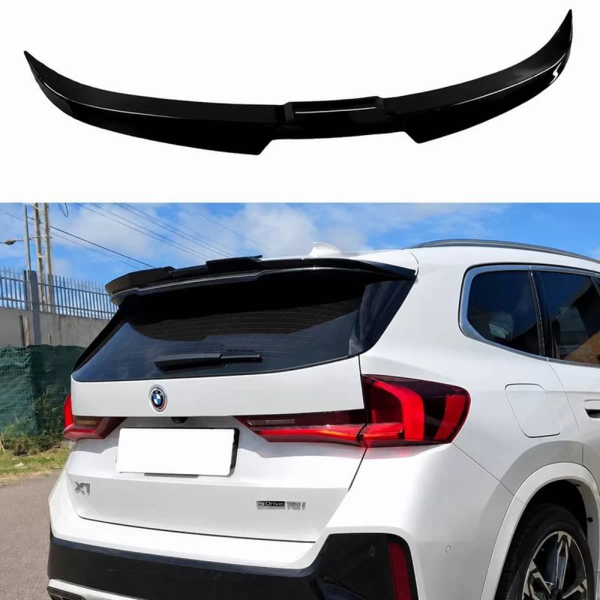 Roof Spoiler suitable for BMW X1 U11 2022+ Unpainted from ABS Plastic