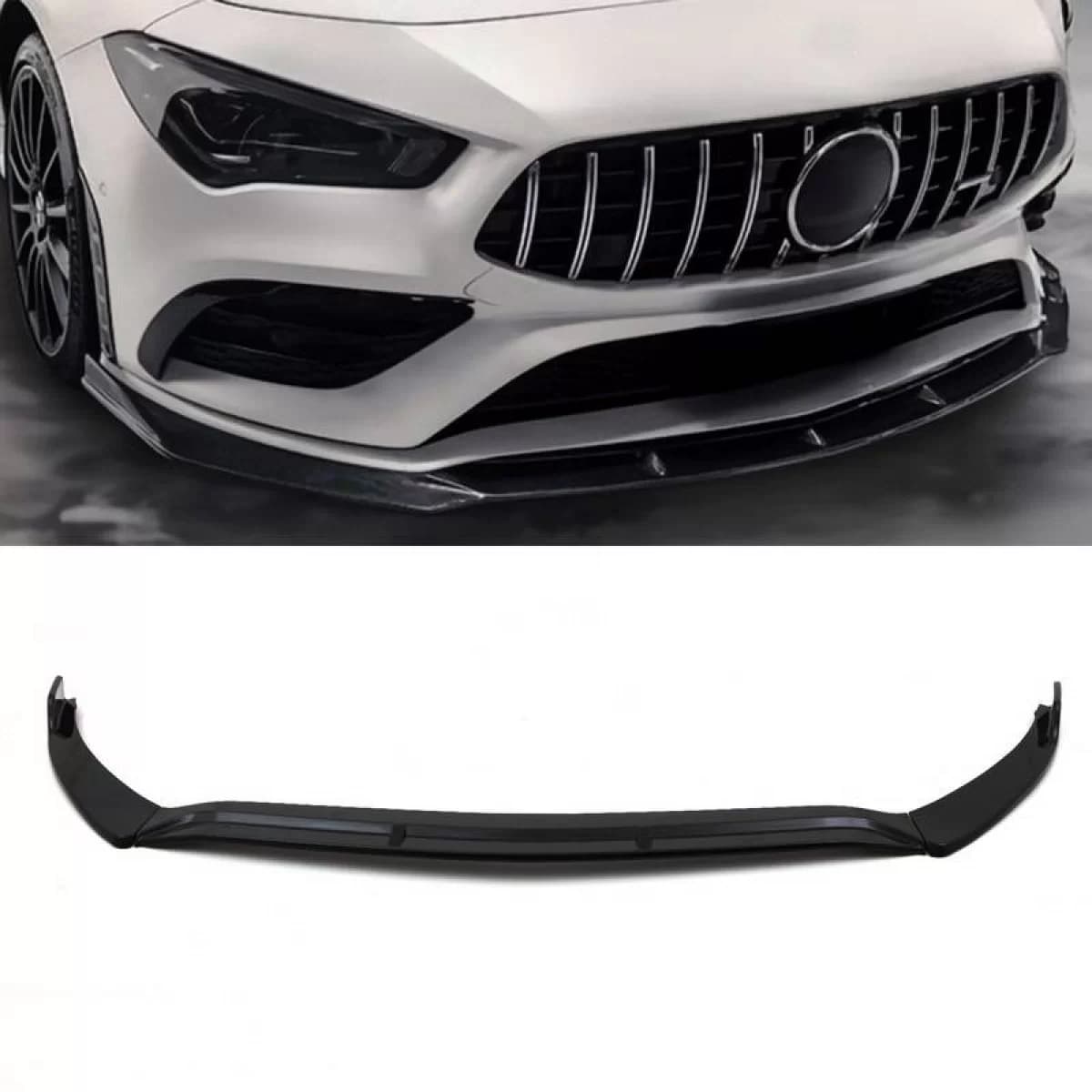 Front Spoiler suitable for Mercedes-Benz CLA C118 / X118 19-23 A Design Line & A Design 35 Gloss Black 3 pcs