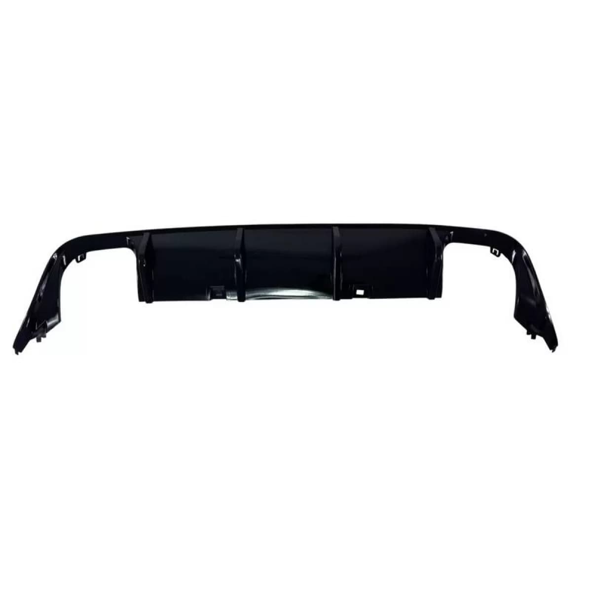 Rear Bumper Diffuser suitable for VW Golf VIII (8) 2019+ R-Look for Life Style & Impression Bumper Glossy Black from ABS Plastic