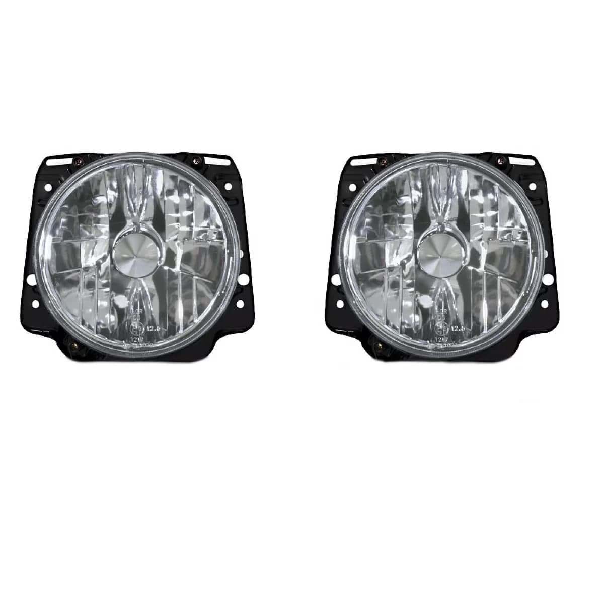 Headlights Set Suitable for VW Golf 2 83-92 Clear Glass H4 Manual Depo
