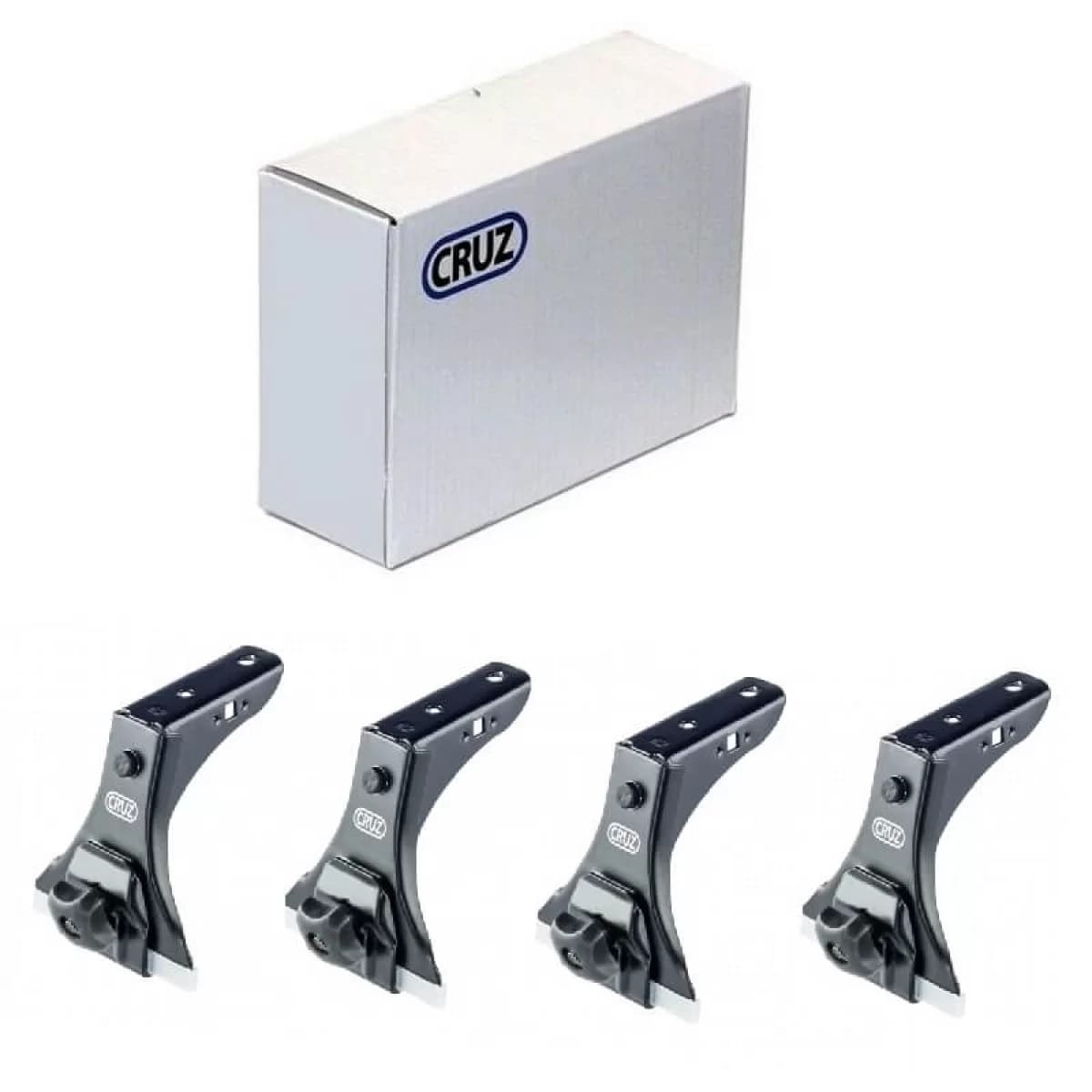 Fixation Kit suitable for Roof Bars & Racks CRUZ LCV 933-010 Raingutter Universal 10cm Set of 4 Pieces