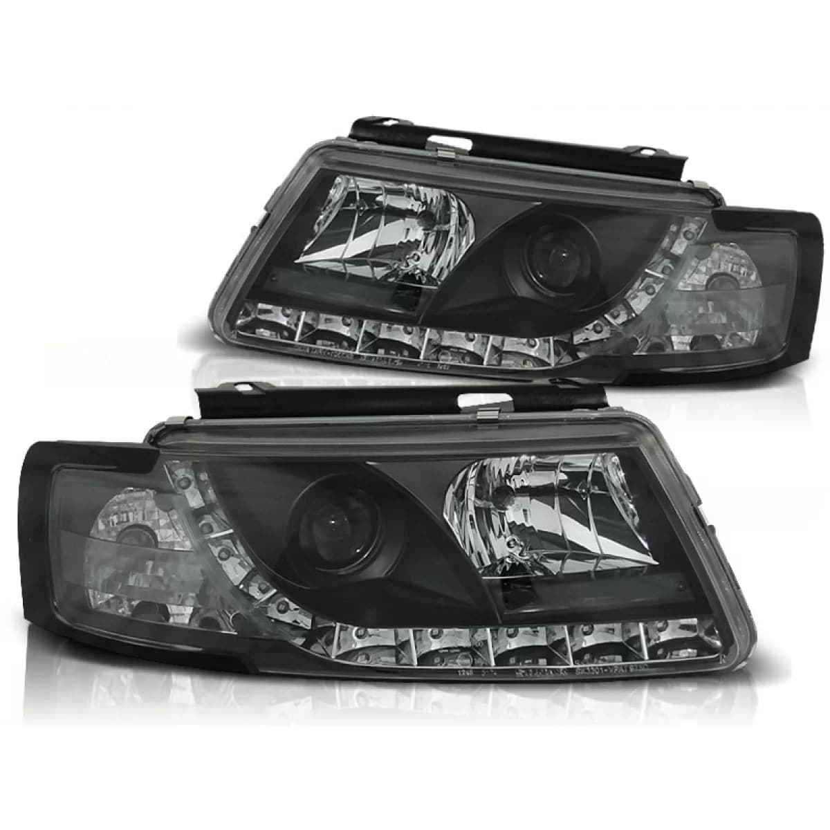 HEADLIGHTS DAYLIGHT BLACK fits VW PASSAT 5B 3B 11.96-08.00