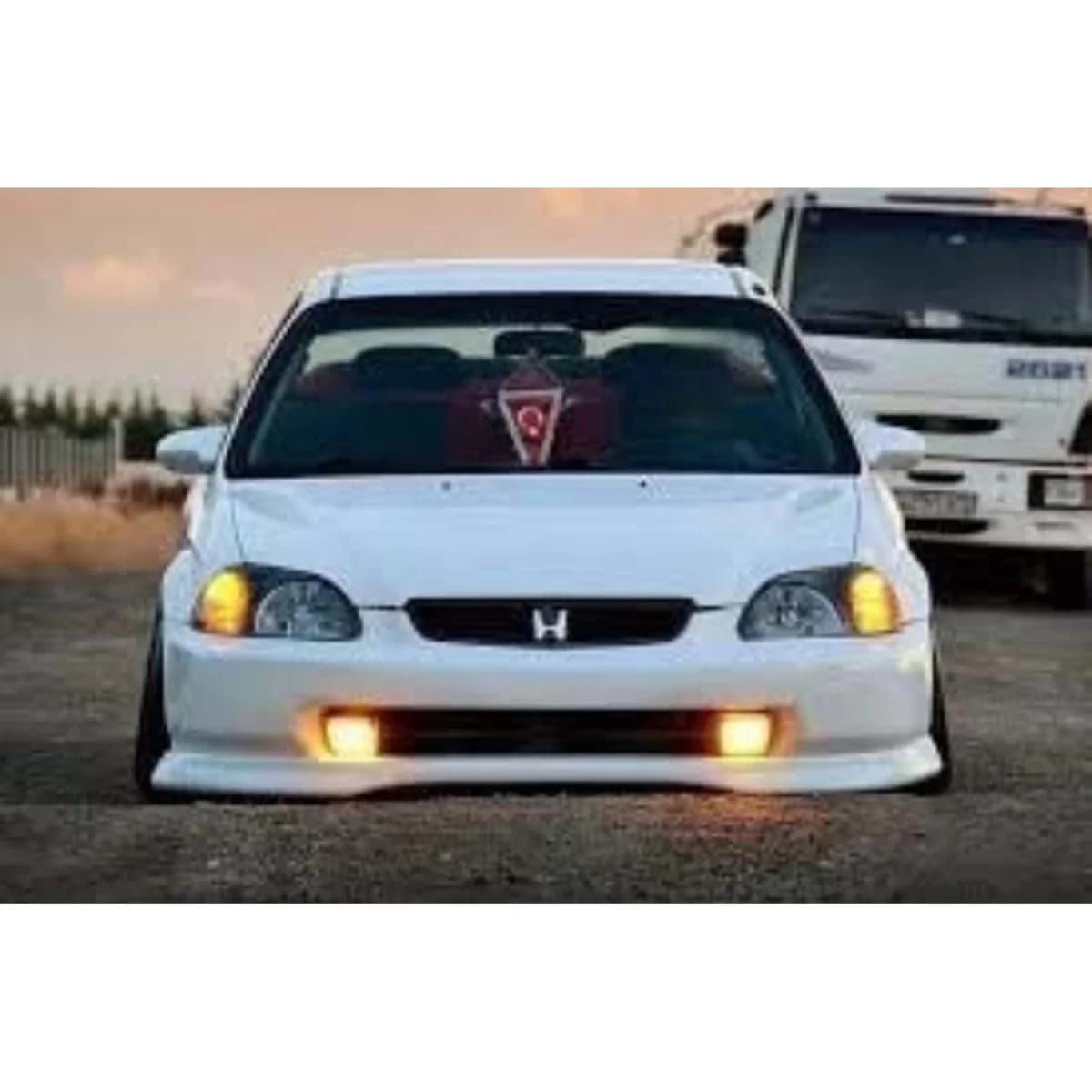 FRONT SPOILER MUGEN STYLE suitable for HONDA CIVIC 1996-1998