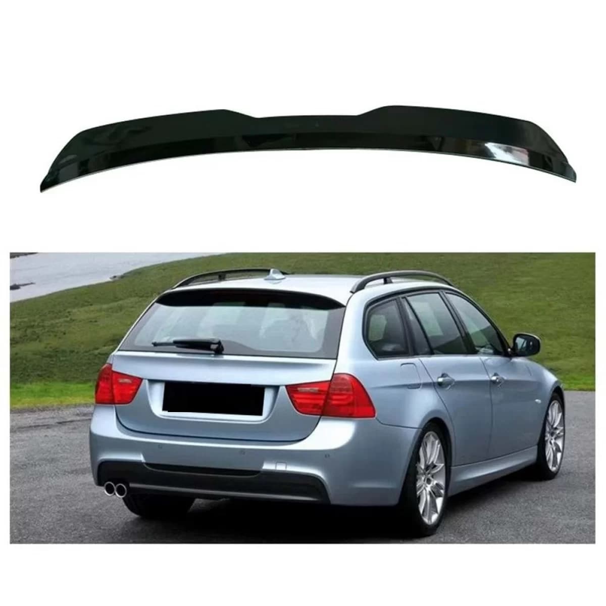 Trunk spoiler suitable for BMW E91 / BMW E91 Black Gloss!