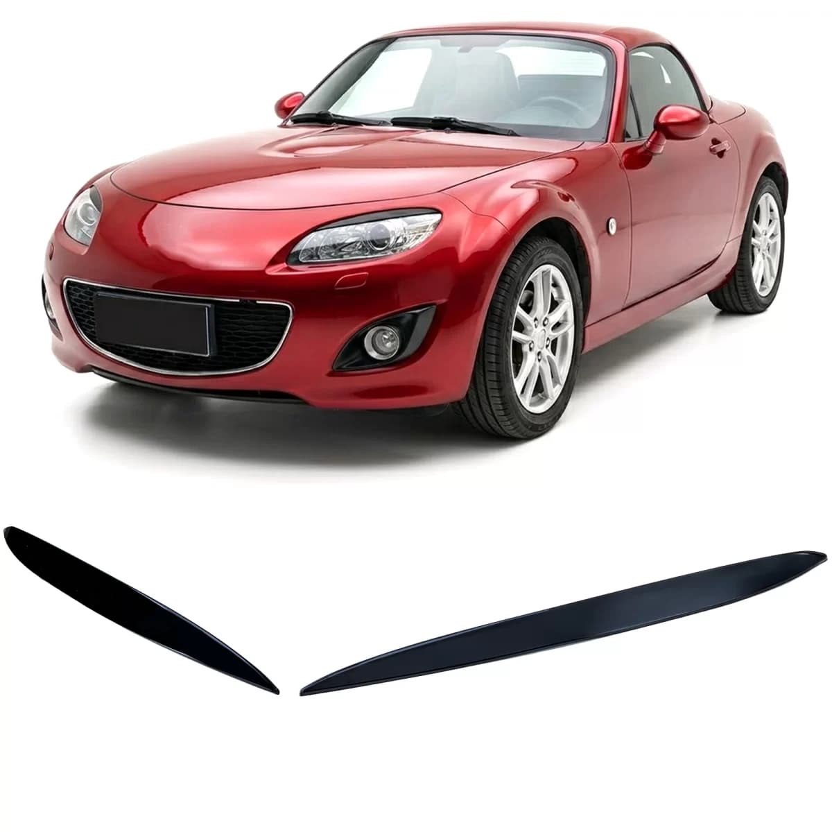 Headlight Covers Evil Eye Black Gloss fits Mazda MX-5 NC 2008-2015