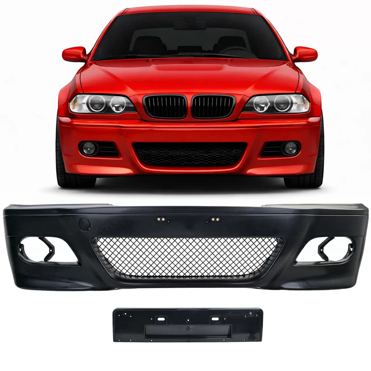 Front bumper sport with ABE fits 3 Series BMW E46 Sedan Touring 98-05