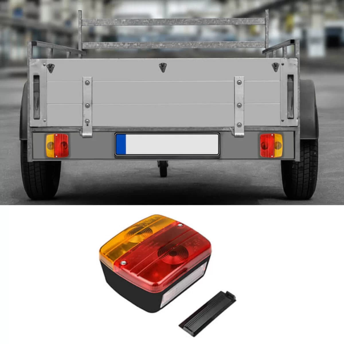 Rear Light suitable for 12 Volt 105 x 97 x 50mm EAL 10102 1 Pc