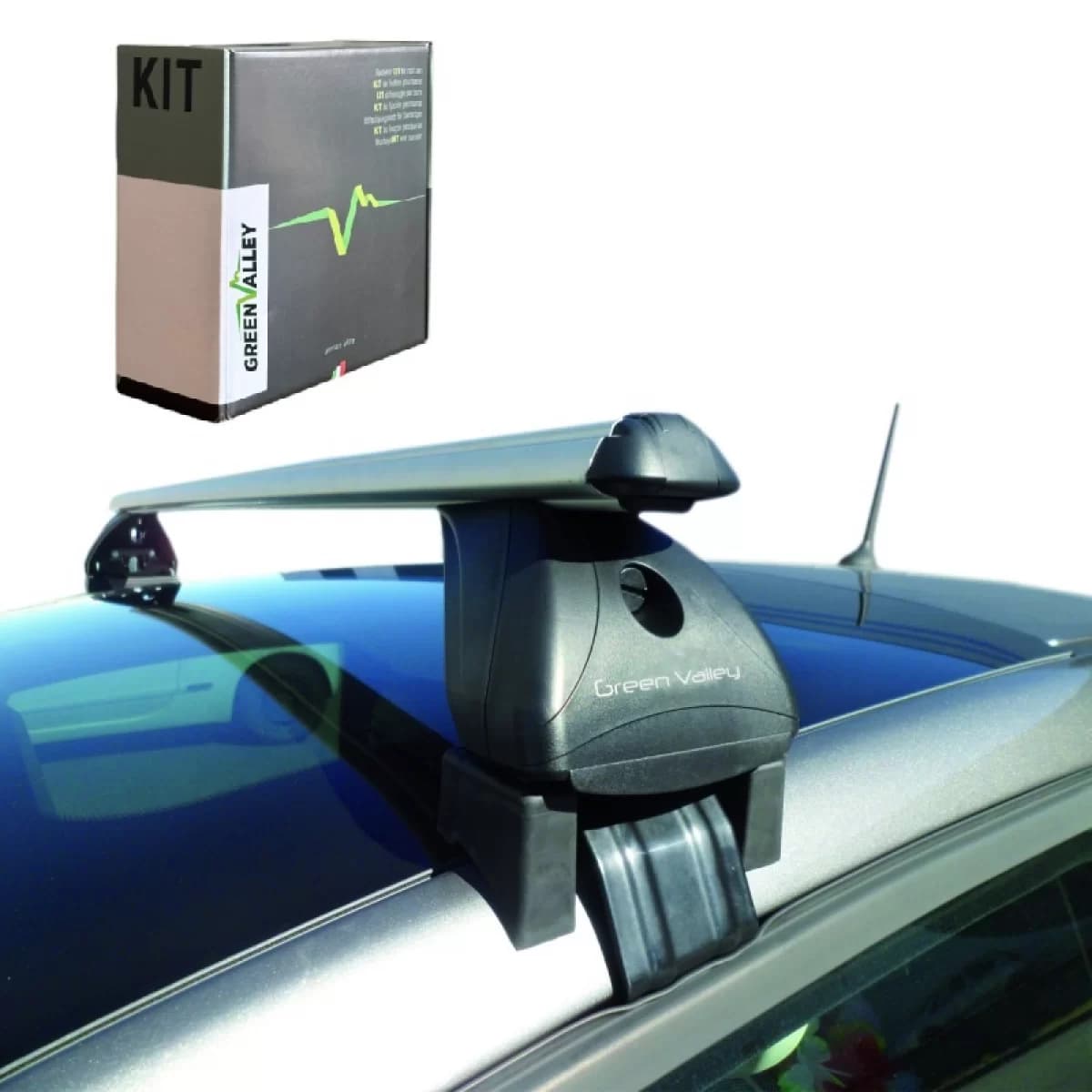 Fixation Kit suitable for Roof Bars Green Valley Modular System 163.233 suitable for Fiat Grande Panda 5 Doors 2025+ Set of 4 Pieces