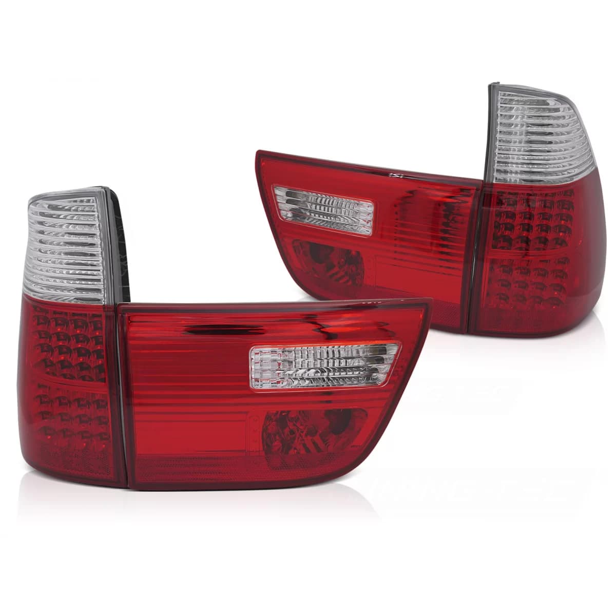 LED TAIL LIGHTS RED WHITE fits BMW X5 E53 09.99-10.03