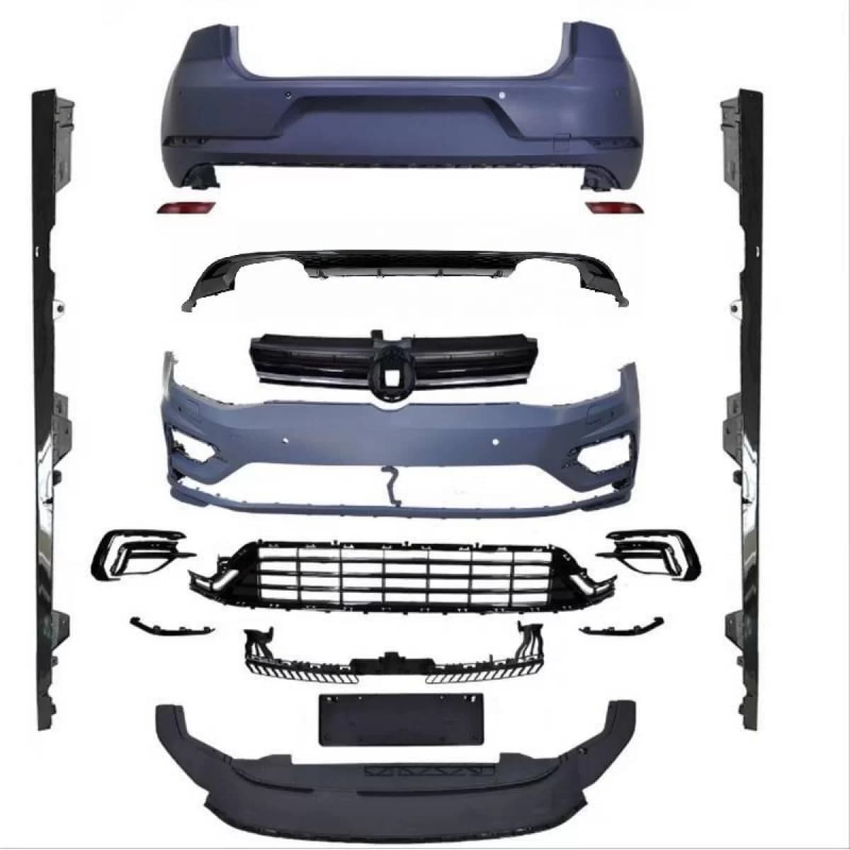 Body Kit suitable for VW Golf VII (7) 13-17 Upgrade to 7.5 17-19 R Look