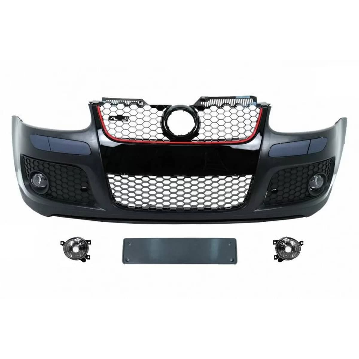 Front Bumper suitable for VW Golf V (5) 03-08 GTI Look With Grille & Fog Lights