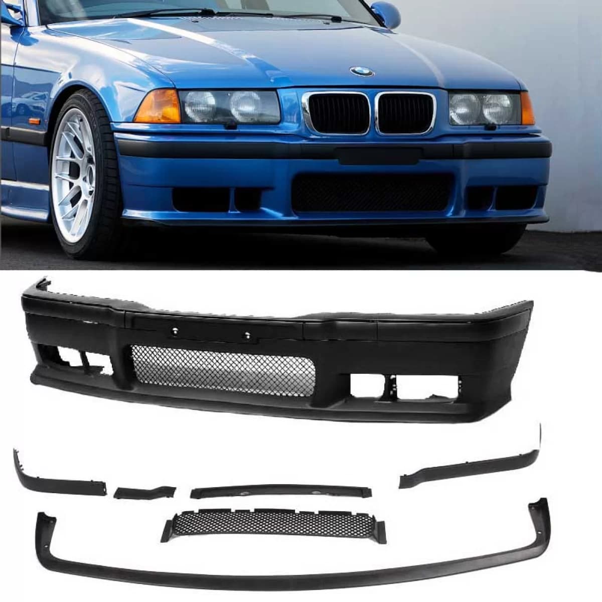 Front Bumper suitable for BMW 3 E36 90-99 M3 Look