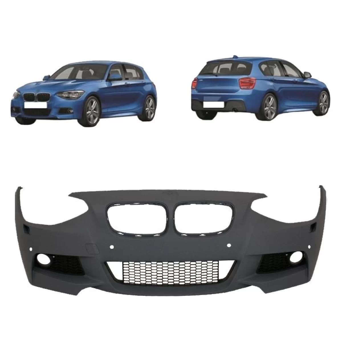 Front Bumper suitable for BMW 1 F20 11-15 M-Tech Look