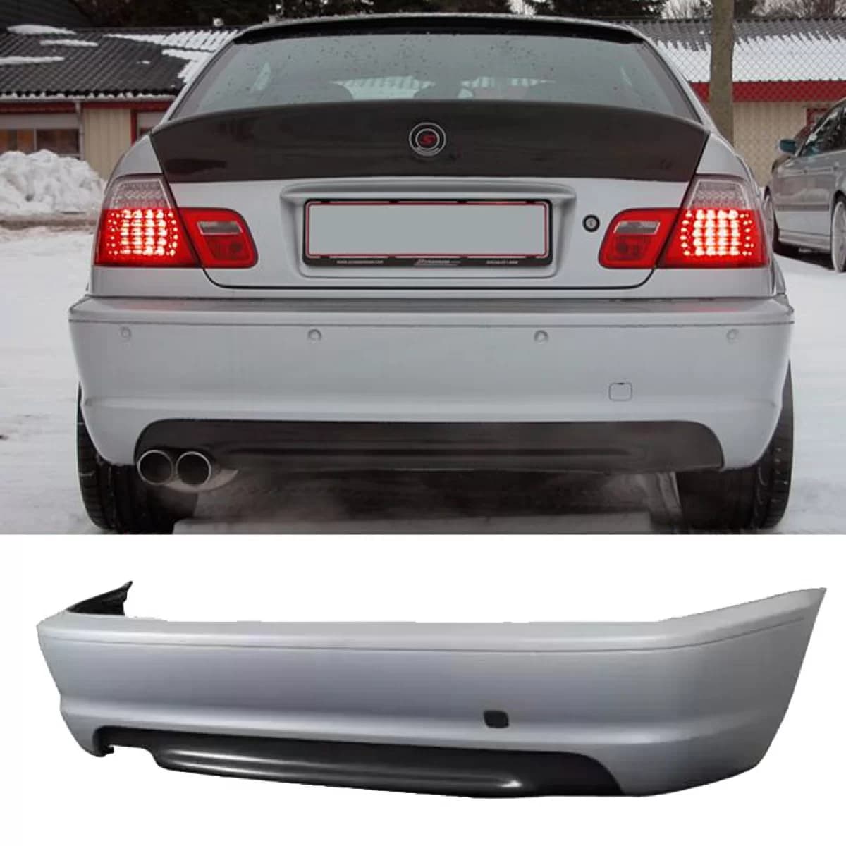 Rear Bumper suitable for BMW 3 E46 99-05 Coupe / Cabrio M-Tech