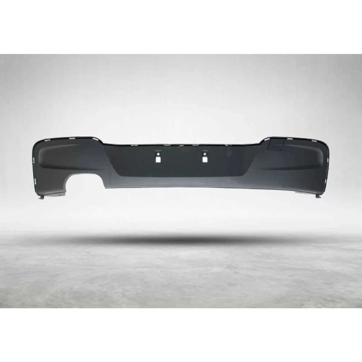 Rear Bumper Diffuser suitable for BMW 1 F20 F21 11-15 M-Packet M125i Look with Left Double Exhaust Outlet from ABS Plastic 1pc
