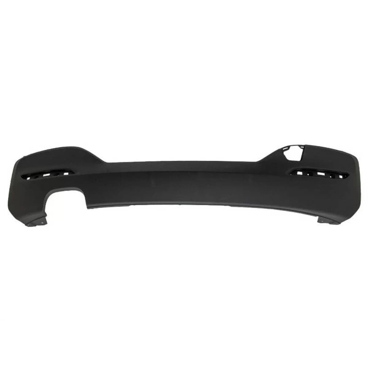 Rear Bumper Diffuser suitable for BMW 1 F20 F21 LCI 15-19 M-Packet with Left Double Exhaust Outlet from ABS Plastic 1pc