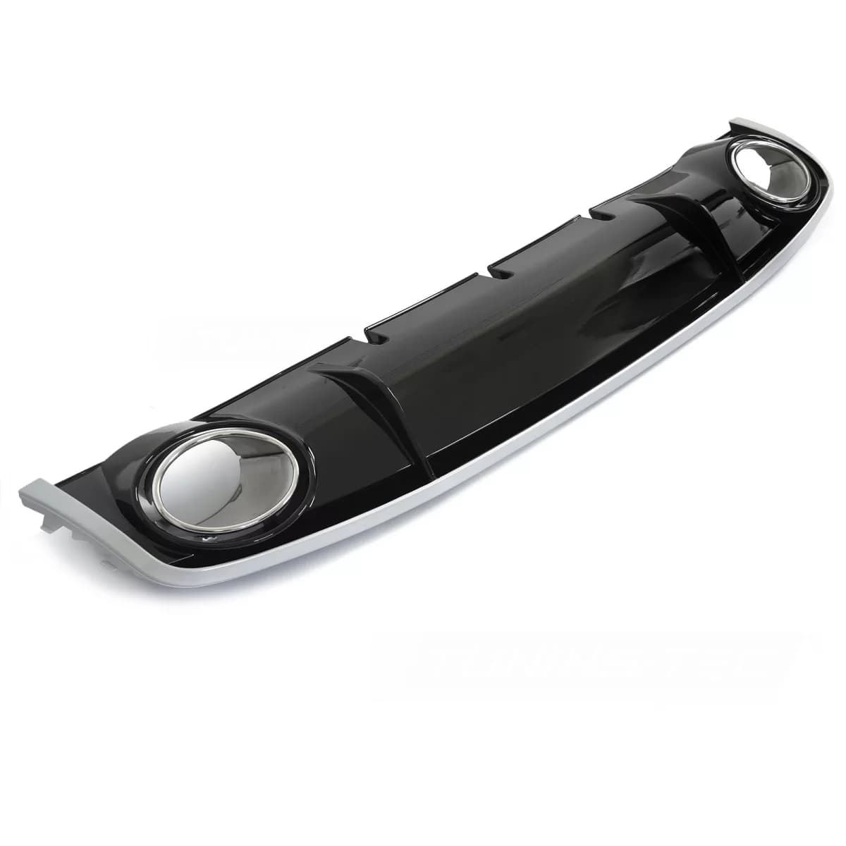 DIFFUSOR SINGLE OUTLET GLOSSY BLACK SPORT STYLE fits AUDI A4 B8 12-15
