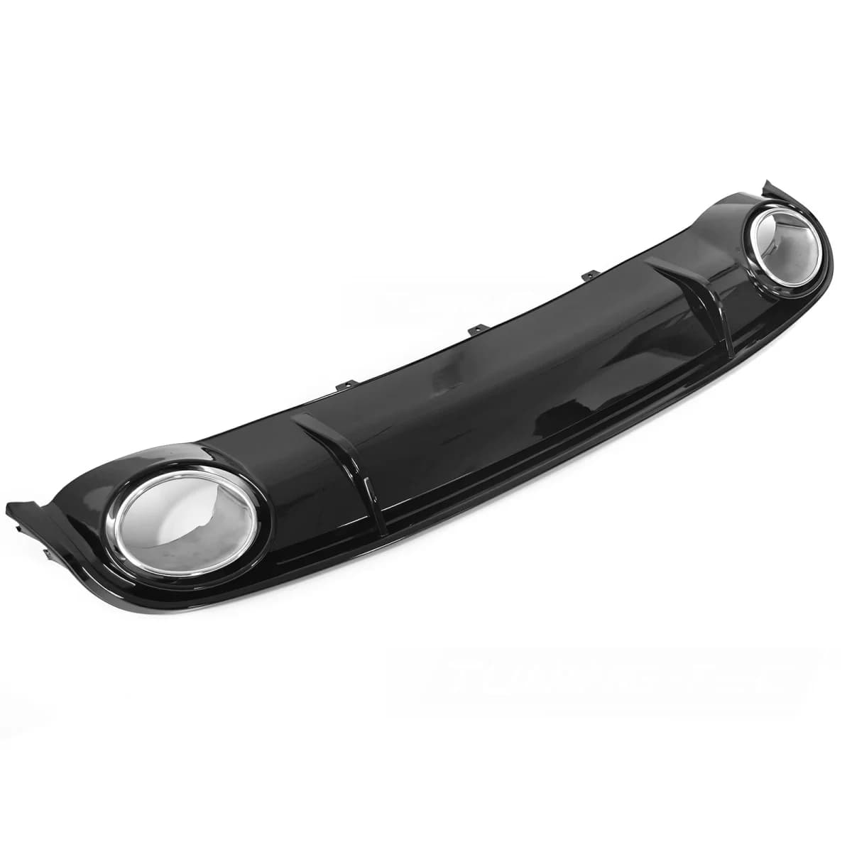 DIFFUSOR SINGLE OUTLET GLOSSY BLACK SPORT STYLE fits AUDI A4 B8 08-11